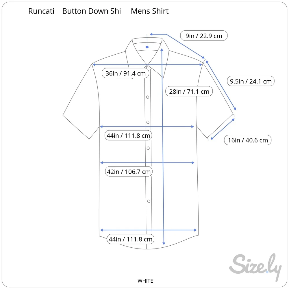 Runcati Men's Button Down Shirt, Short Sleeve White, Large Stretchy, Lightweight - Picture 10 of 10